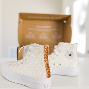 Glitter Converse Platform shoes